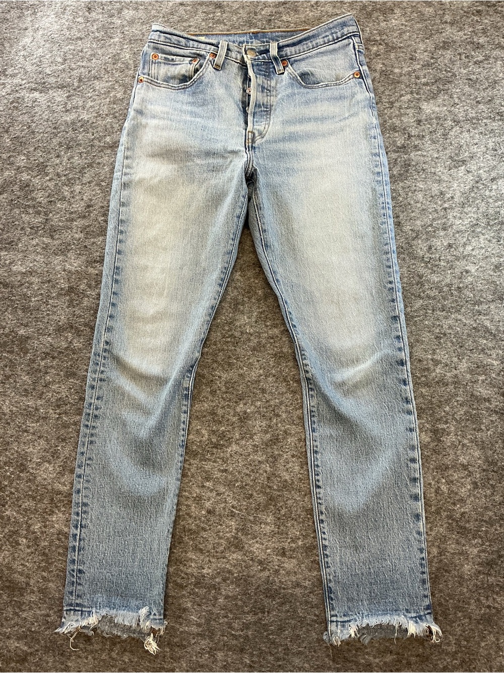 Levi's Light Wash Blue 501® Skinny Jeans Size 26/28